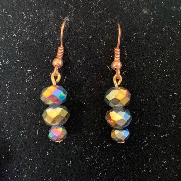 MEXICAN HANDCRAFTED JEWELRY SET FLORAL PALM LEAF MULTICOLOR NECKLACE & EARRINGS - Picture 5 of 17